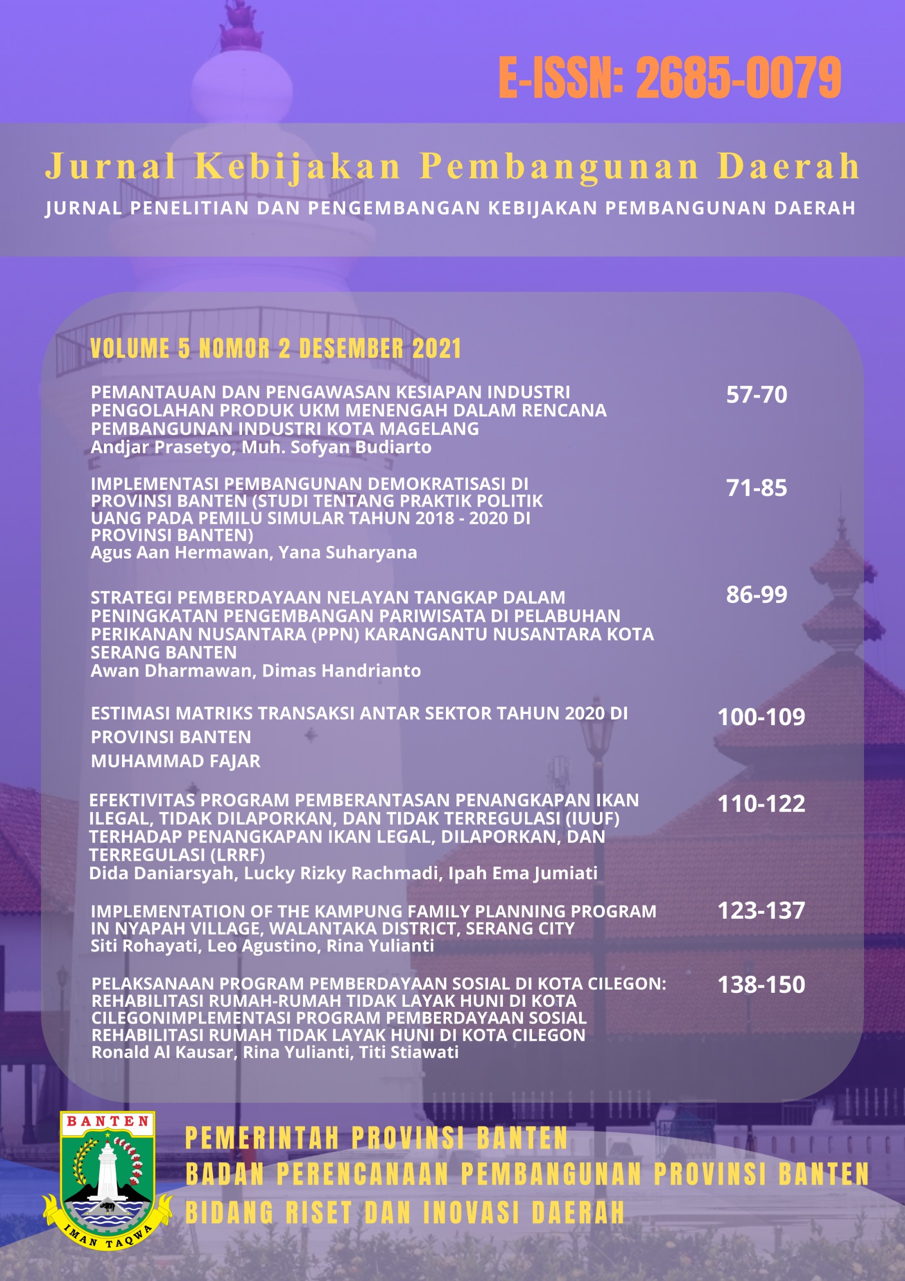 					View Vol. 5 No. 2 (2021): Desember 2021
				