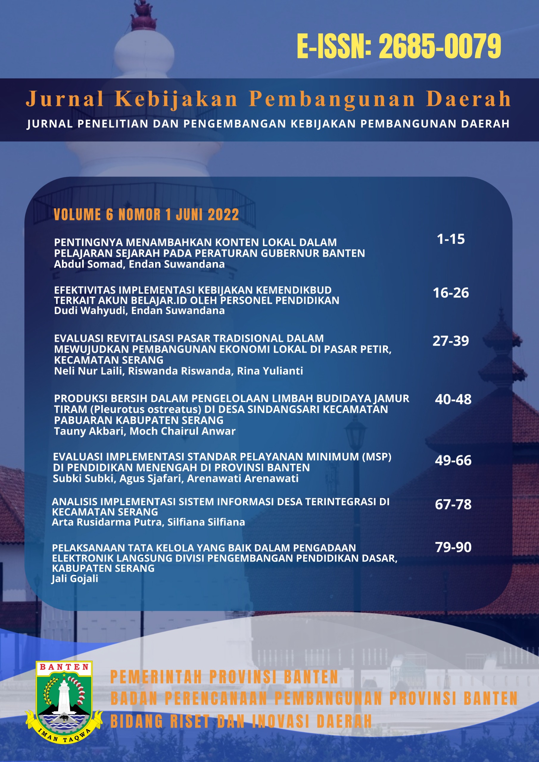 					View Vol. 6 No. 1 (2022): June 2022
				